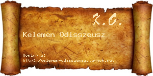 Kelemen Odisszeusz névjegykártya